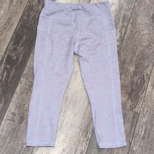 CVG Shimmer Lavender Crop Leggings